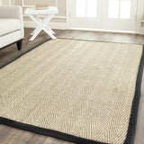 Safavieh Natural Fiber 5'-0" x 8'-0" Rug in Natural / Black