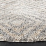 Safavieh Berber Shag 200 5'-3" x 5'-3" Rug in Cream / Grey