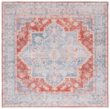 Safavieh Arizona 6'-0" x 6'-0" Rug in Light Blue / Rust