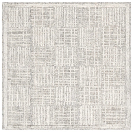 Safavieh Abstract 6'-0" x 6'-0" Rug in Dark Grey / Ivory