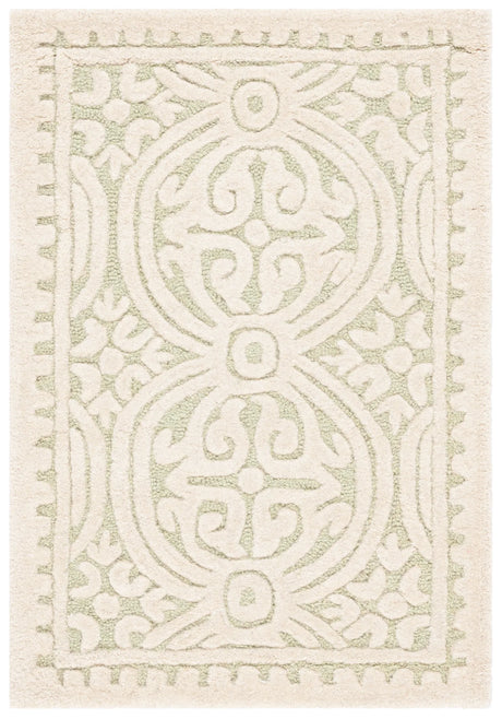Safavieh Cambridge 2'-0" x 3'-0" Rug in Light Green / Ivory