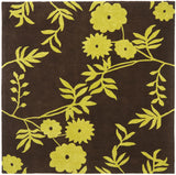 Safavieh Soho 6'-0" x 6'-0" Rug in Brown / Green