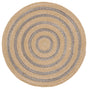 Safavieh Braided 3'-0" x 3'-0" Rug in Natural / Grey