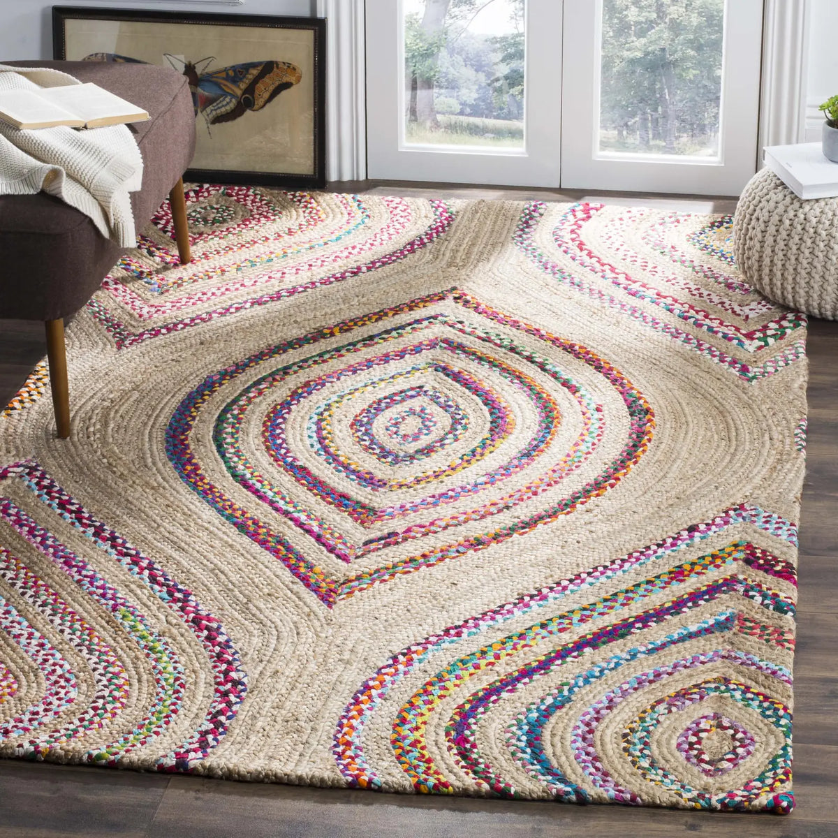 Safavieh Cape Cod 4'-0" x 6'-0" Rug in Natural / Multi