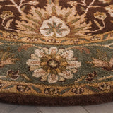 Safavieh Antiquity 6'-0" x 6'-0" Rug in Chocolate / Blue