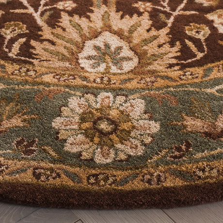 Safavieh Antiquity 6'-0" x 6'-0" Rug in Chocolate / Blue