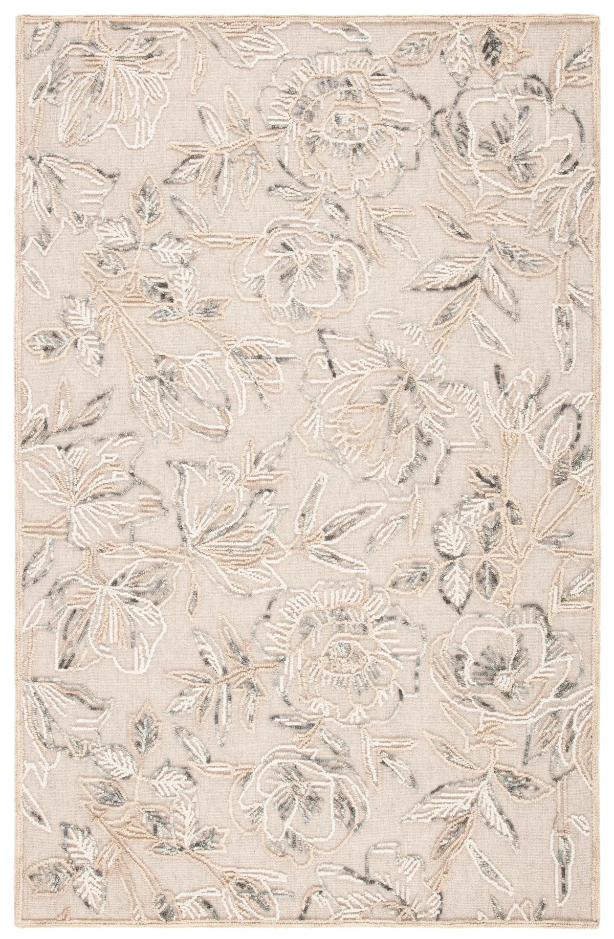 Safavieh Trace 4'-0" x 6'-0" Rug in Beige / Grey