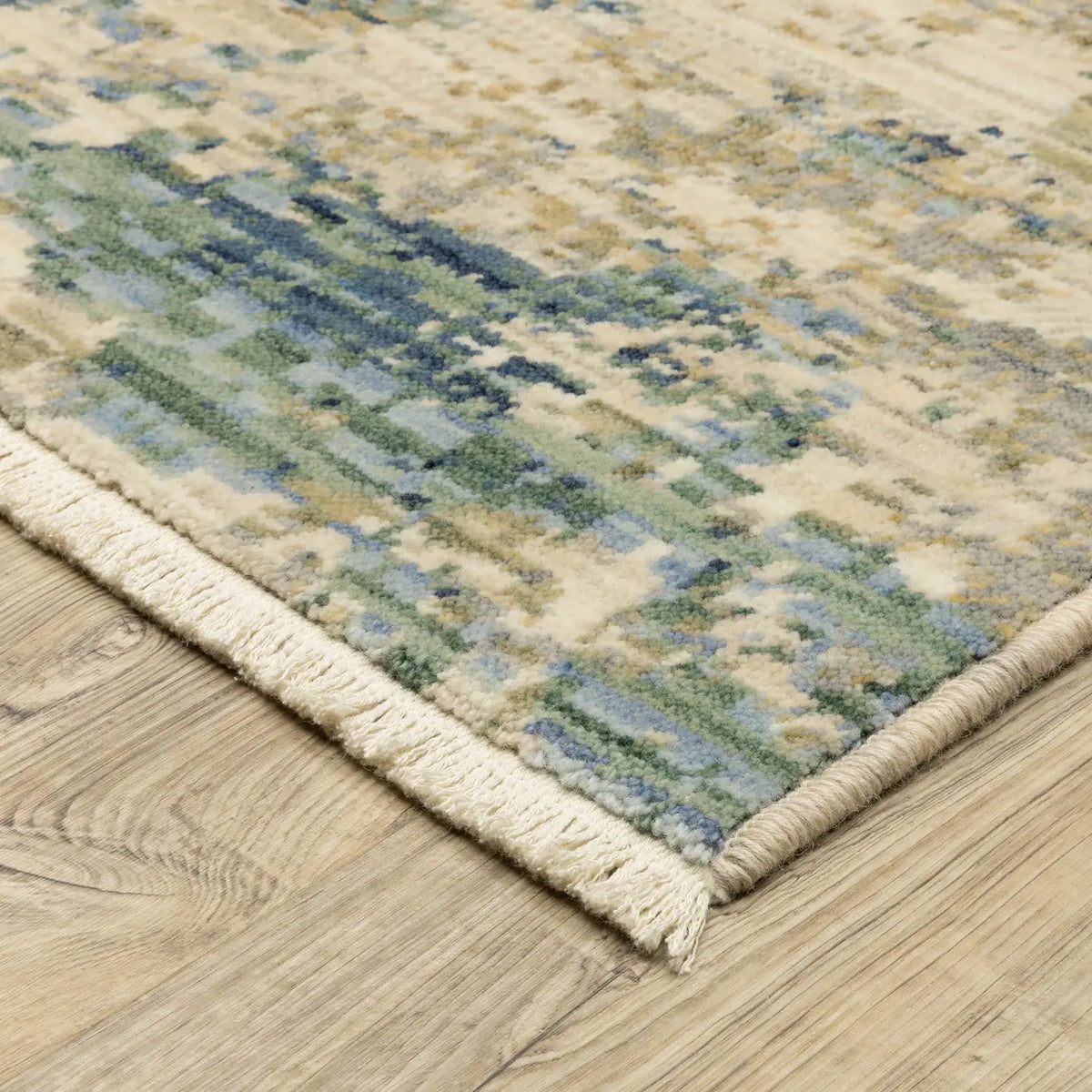 Oriental Weavers Sphinx SOLERI SOL07 Beige Abstract Rugs - corner detail