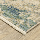 Oriental Weavers Sphinx SOLERI SOL07 Beige Abstract Rugs - corner detail