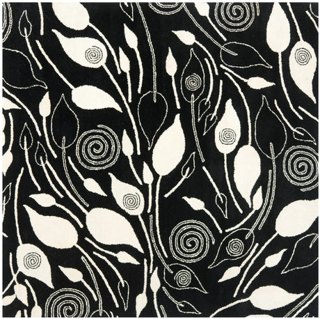 Safavieh Soho 6'-0" x 6'-0" Rug in Black / Ivory
