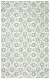 Safavieh Montauk 5'-0" x 8'-0" Rug in Light Green / Ivory