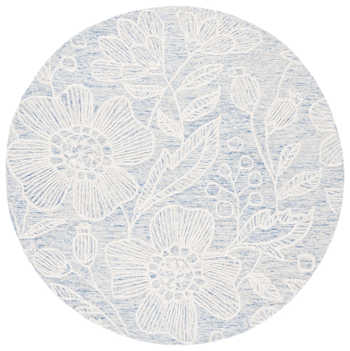 Safavieh Jardin 6'-0" x 6'-0" Rug in Blue / Ivory