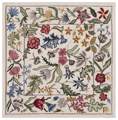 Safavieh Chelsea 5'-6" x 5'-6" Rug in Ivory / Green
