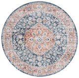 Safavieh Madison 800 6'-7" x 6'-7" Rug in Navy / Rust