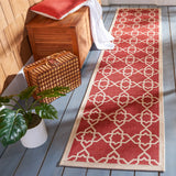 Safavieh Courtyard 2'-3" x 10'-0" Rug in Red / Beige