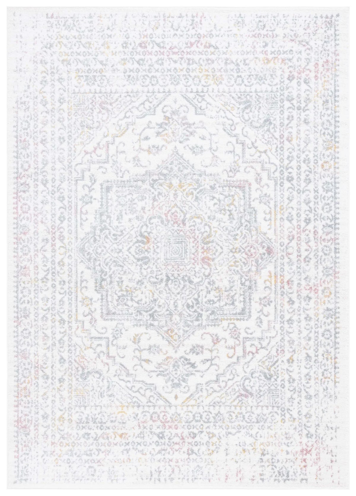 Safavieh Layla 4'-5" x 6'-5" Rug in Ivory Grey / Pink