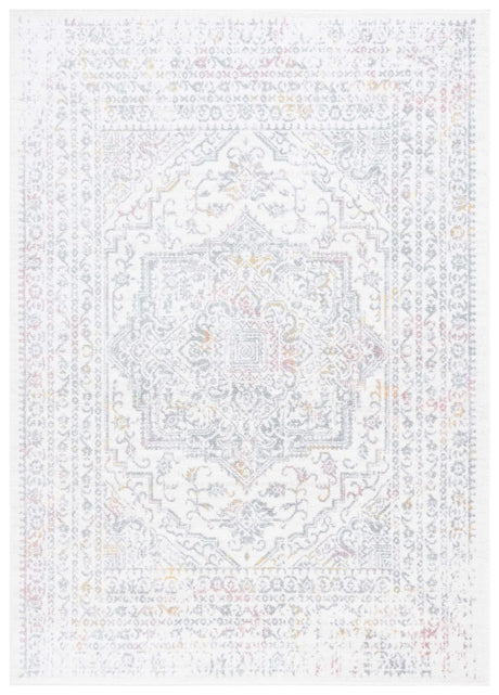 Safavieh Layla 4'-5" x 6'-5" Rug in Ivory Grey / Pink