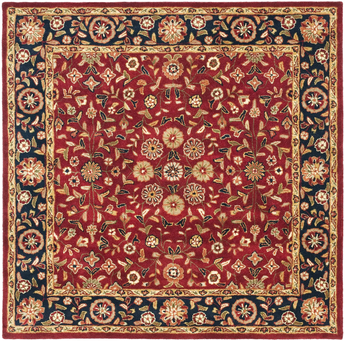 Safavieh Heritage 6'-0" x 6'-0" Rug in Red / Navy