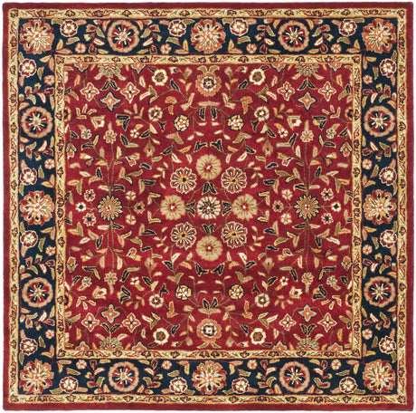 Safavieh Heritage 6'-0" x 6'-0" Rug in Red / Navy