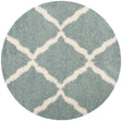 Safavieh Sgd-Dallas Shag 6'-0" x 6'-0" Rug in Seafoam / Ivory