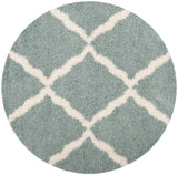Safavieh Sgd-Dallas Shag 6'-0" x 6'-0" Rug in Seafoam / Ivory
