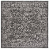 Safavieh Courtyard 6'-7" x 6'-7" Rug in Black / Ivory