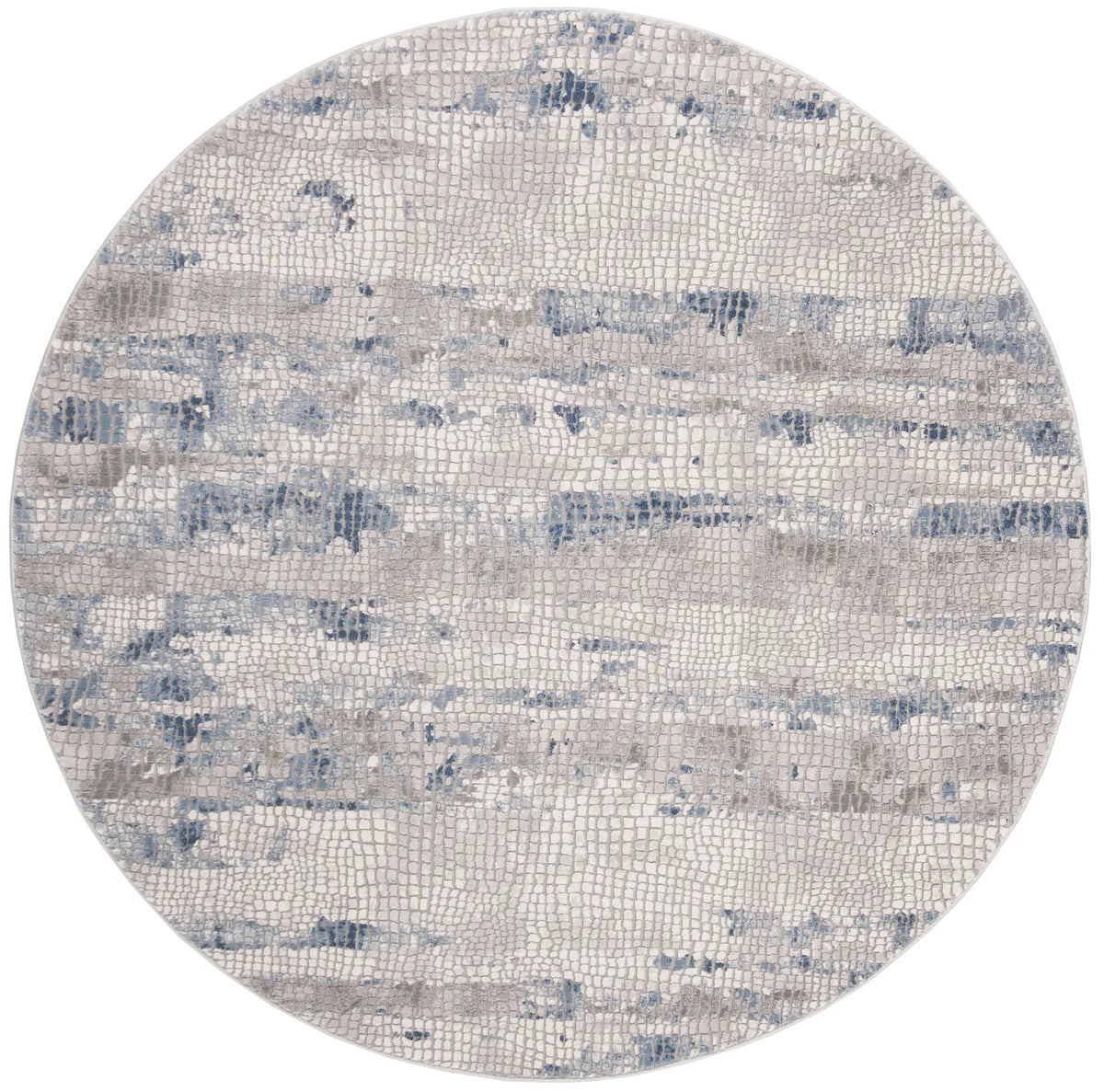 Safavieh Meadow 100 6'-7" x 6'-7" Rug in Grey / Navy