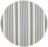 Safavieh Courtyard 5'-3" x 5'-3" Rug in Beige / Blue