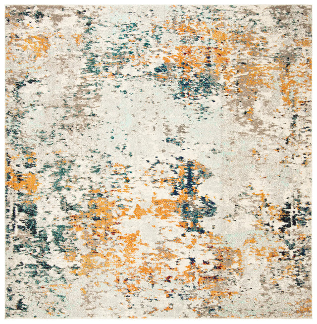 Safavieh Madison 6'-7" x 6'-7" Rug in Grey / Beige