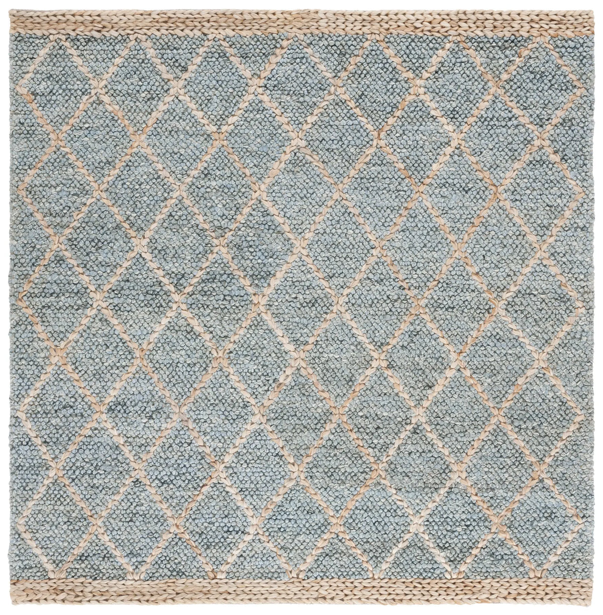 Safavieh Natural Fiber 6'-0" x 6'-0" Rug in Light Blue / Natural