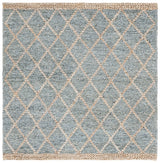 Safavieh Natural Fiber 6'-0" x 6'-0" Rug in Light Blue / Natural