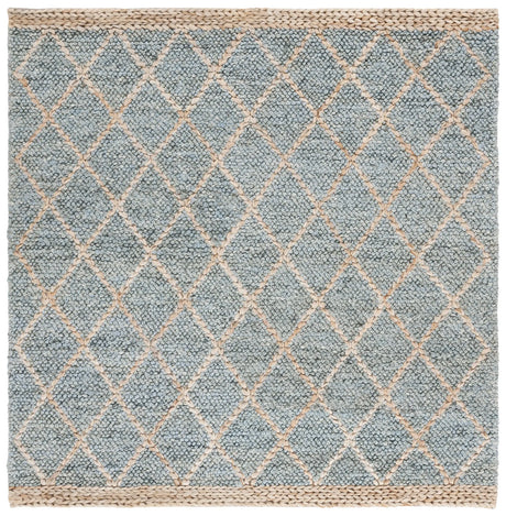 Safavieh Natural Fiber 6'-0" x 6'-0" Rug in Light Blue / Natural