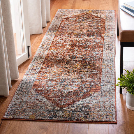Safavieh Limitee 700 2'-0" x 10'-0" Rug in Beige / Rust