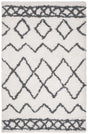 Safavieh Equinox Shag 3'-0" x 5'-0" Rug in Cream / Grey