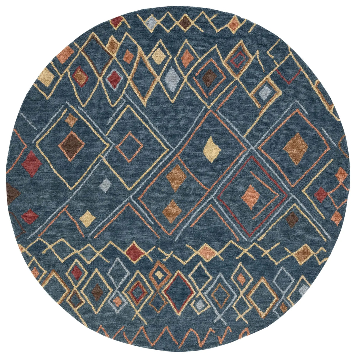 Safavieh Suzani 6'-0" x 6'-0" Rug in Dark Blue / Multi