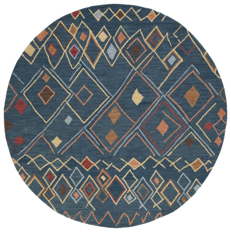 Safavieh Suzani 6'-0" x 6'-0" Rug in Dark Blue / Multi