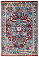 Safavieh Bayside 4'-0" x 6'-0" Rug in Blue / Red