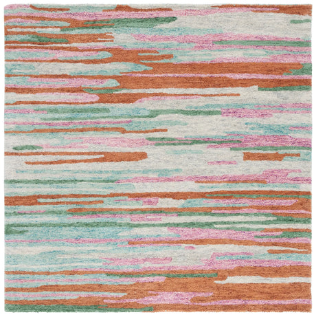 Safavieh Bellagio 6'-0" x 6'-0" Rug in Green / Pink