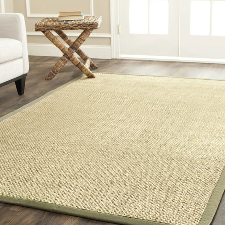 Safavieh Natural Fiber 5'-0" x 8'-0" Rug in Natural / Green
