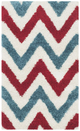 Safavieh Sgk-Shag Kids 3'-0" x 5'-0" Rug in Ivory / Red