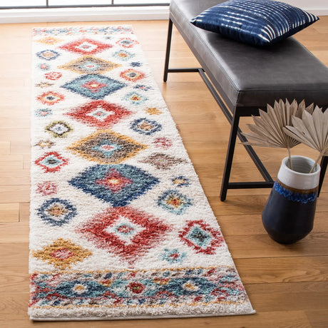 Safavieh Calista 2'-3" x 9'-0" Rug in Ivory / Blue