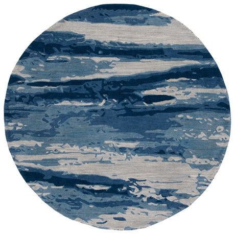 Safavieh Metro 6'-0" x 6'-0" Rug in Blue / Ivory