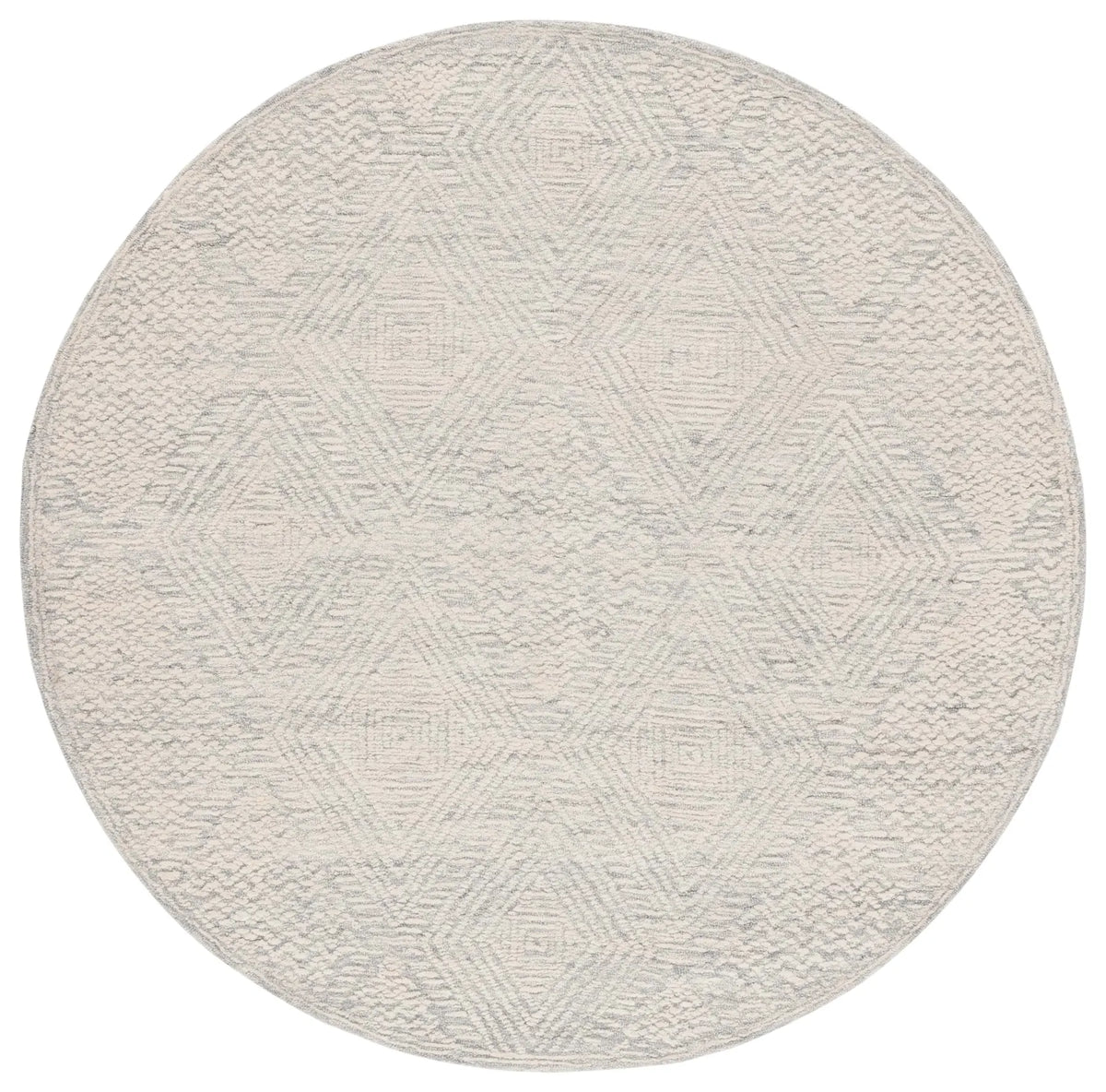 Safavieh Textural 6'-0" x 6'-0" Rug in Grey / Ivory