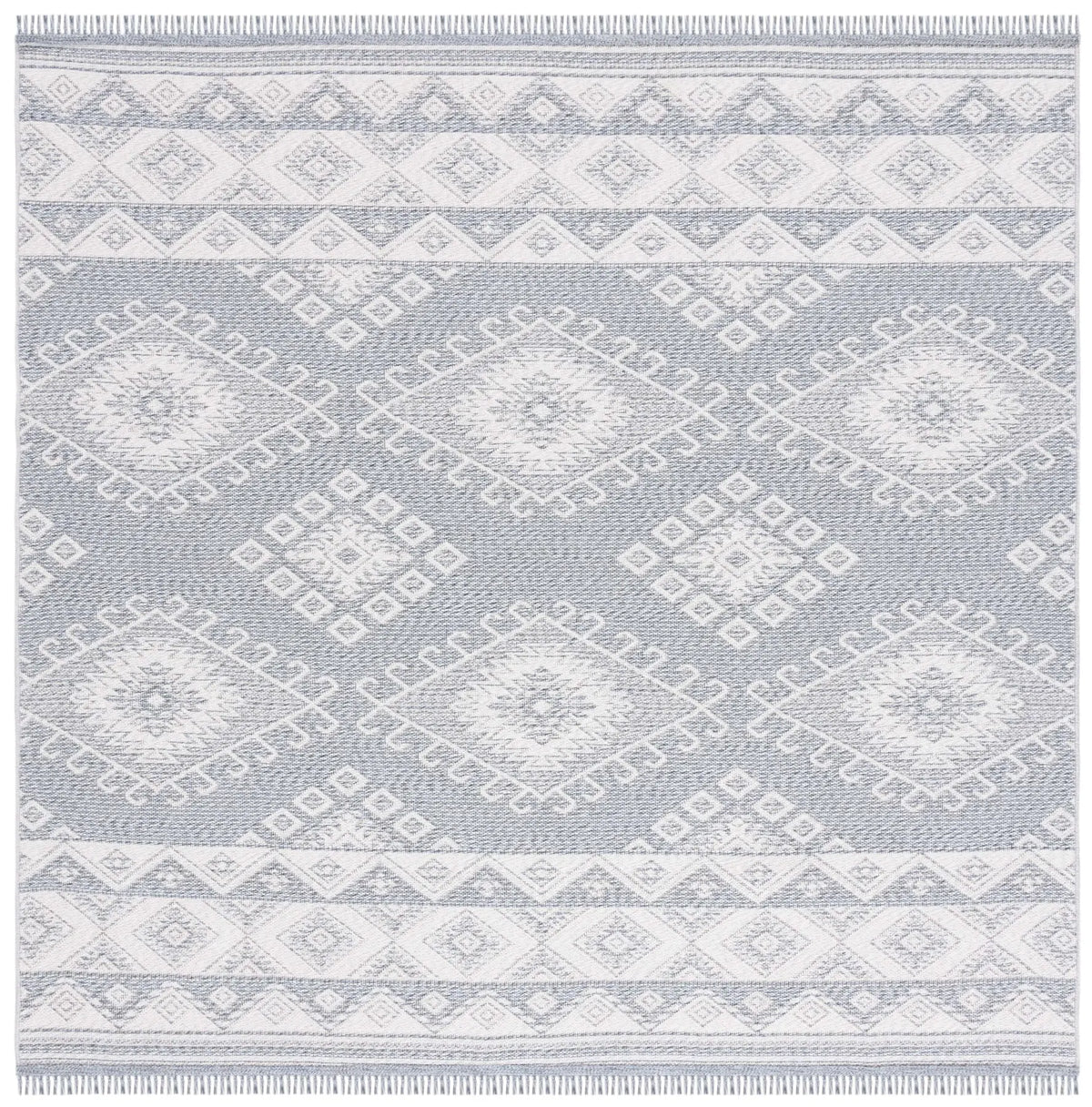 Safavieh Prairie 300 6'-7" x 6'-7" Rug in Blue / Grey