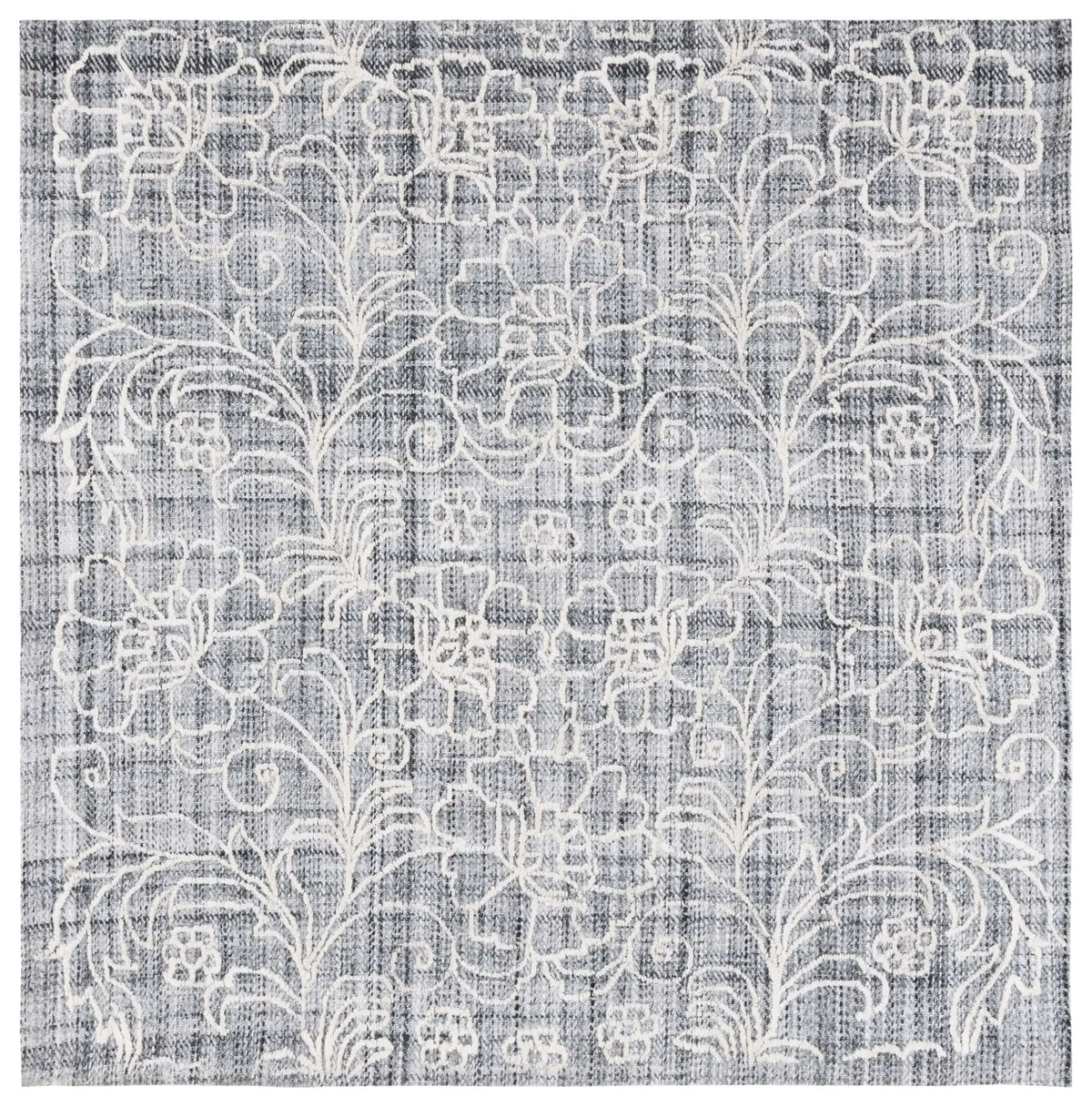 Safavieh Marbella 6'-0" x 6'-0" Rug in Dark Grey / Ivory