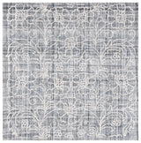 Safavieh Marbella 6'-0" x 6'-0" Rug in Dark Grey / Ivory