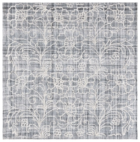 Safavieh Marbella 6'-0" x 6'-0" Rug in Dark Grey / Ivory