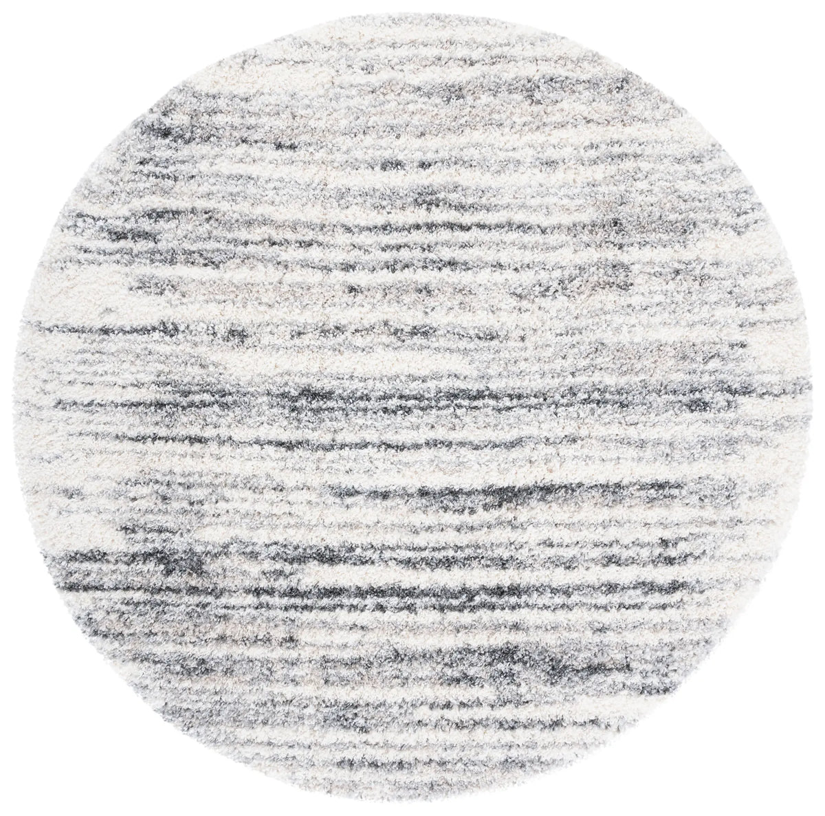 Safavieh Fontana Shag  800 10'-0" x 10'-0" Rug in Ivory / Grey