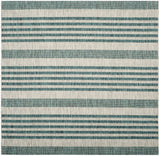 Safavieh Courtyard 6'-7" x 6'-7" Rug in Grey / Blue