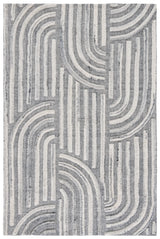 Safavieh Kilim 4'-0" x 6'-0" Rug in Dark Grey / Ivory